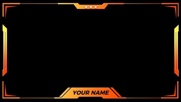 Free customizable Twitch webcam overlay templates