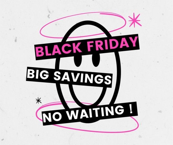 Black Friday Branding Fashion Sale Quote Words Facebook Post
