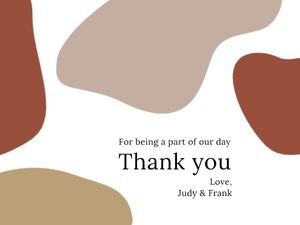 Simple White Thank You Card