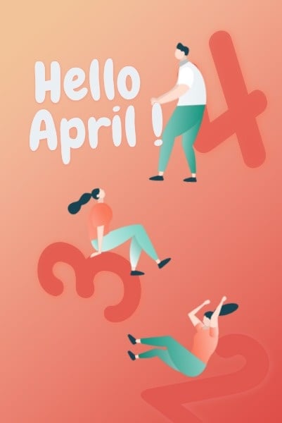 April Greeting Pinterest Post