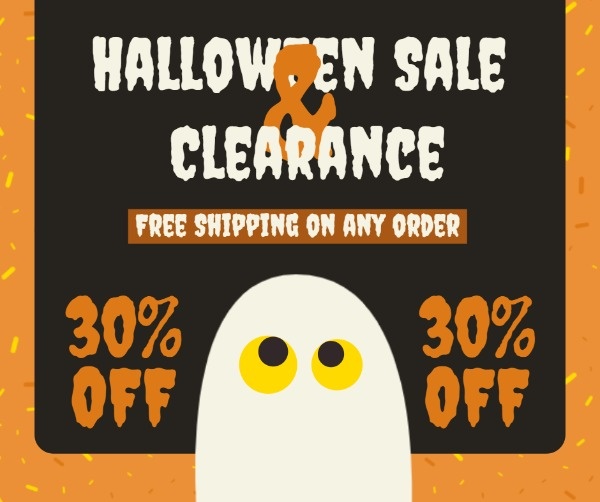 Halloween Shop Sale Facebook Post
