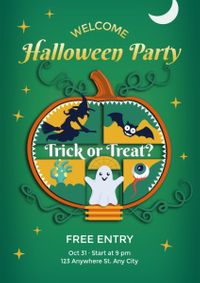 celebration, halloween celebration party, festival, Ghost Halloween Costume Party Flyer Template