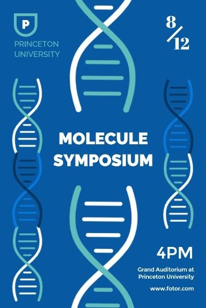 molecule, technology, science, Biological Study Pinterest Post Template