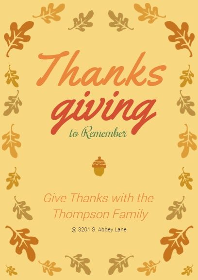 thanksgiving day, holiday, celebrate, Thanksgiving Family Celebration Invitation Template