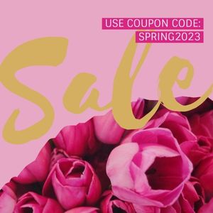 flower, floral, discount, Pink Spring Sale Ads Instagram Post Template
