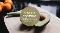 recipe, vegan., 素食, Vegan Cooking Youtube Channel Art Template