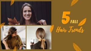 hairstyle, fashion, trendy, Hair Trends Youtube Thumbnail Template