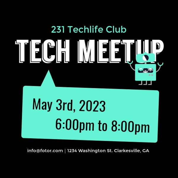 Tech Meetup Instagram Post