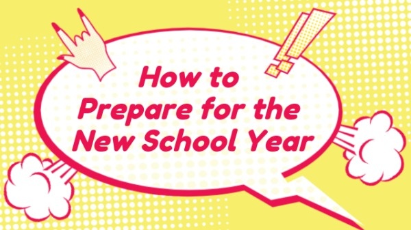 New School Year Preparation YouTube Thumbnail Template Youtube Thumbnail