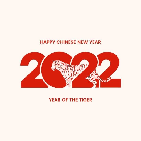 2022年中国红新年 Instagram帖子