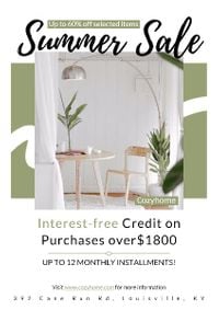 sales, business, marketing, Photo Summer Sale Flyer Template