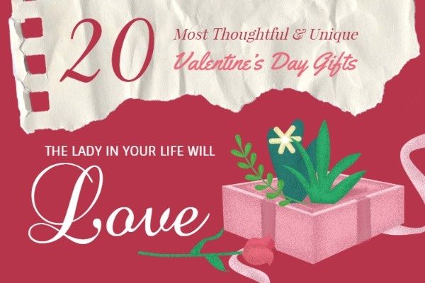 flower, box, blogging, Valentine's Day Gift Ideas Blog Title Template