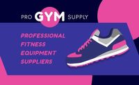 fitness, training, running shoes, Purple Gym Sport Equipment Business Card Template
