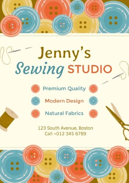 Sewing Store Poster