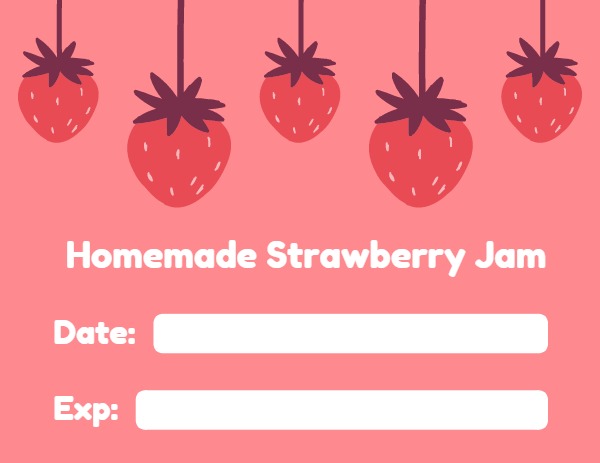 自制草莓 标签