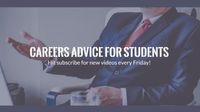 careers, youtube banner, consulting, Career Advice For Students  Youtube Channel Art Template