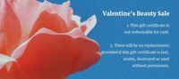 Valentine Gift Coupon Gift Voucher Gift Certificate