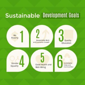 green life, environment, environmental protection, Sustainable Development Goals Instagram Post Template