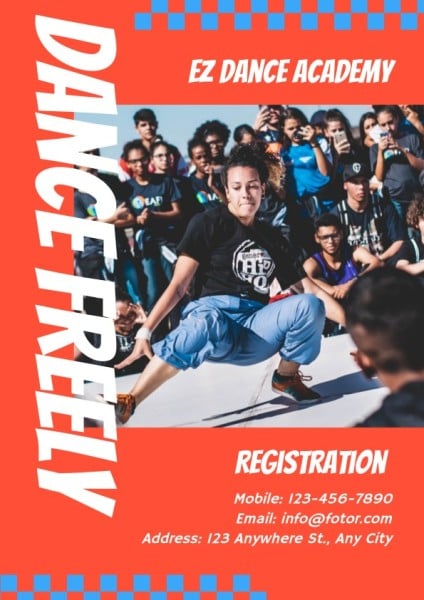 Red Dance Academy Flyer