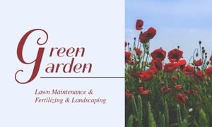 garden designer, gardener, farm, Green Gardening Service Business Card Template
