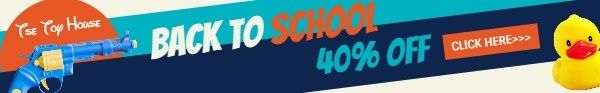 sale, promotion, discount, Back To School Toy Online Banner Ads Mobile Leaderboard Template