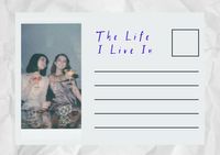 classic, retro, music, Attitude To Life Postcard Template