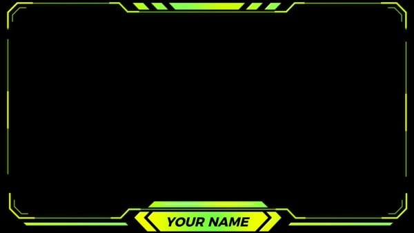 Free customizable Twitch webcam overlay templates