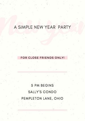 happy new year, new years, festival, New Year Party Invitation Template