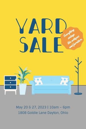 retail, sales, business, Yard Sale  Pinterest Post Template