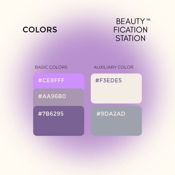 beauty, fashion, online, Simple Gradient Purple Colors Instagram Post Template