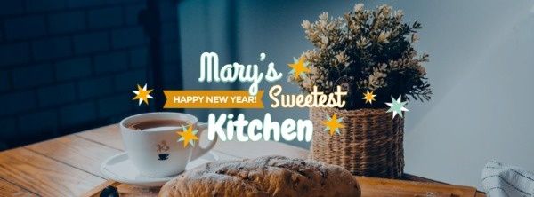 New Year Sweet Kitchen Facebook Cover