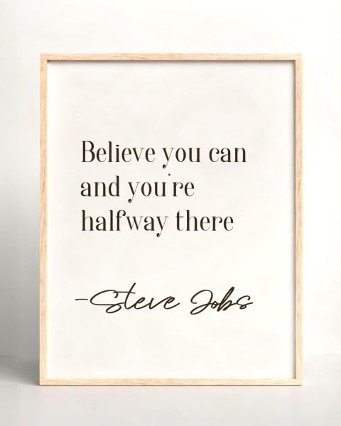 White Minimalist Positive Quote