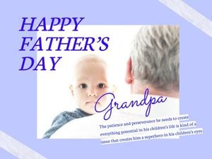 father's day, daddy, dad, Purple Happy Fathers Day Card Template