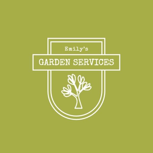 lawn, flowering, cultivation, Gardening Service Logo Template