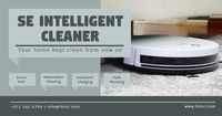 Dark Green Intelligent Cleaner Sale Facebook Ad Medium