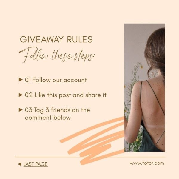 e-commerce, online shopping, promotion, Pink Black Friday Branding Fashion Giveaway Rules Steps Instagram Post Template
