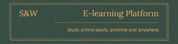 E-learning Education School Banner LinkedIn Background