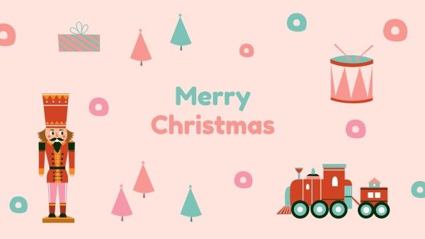 holiday, festival, celebration, Pink Cute Merry Christmas Background Desktop Wallpaper Template