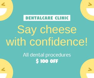 promotion, sale, clinic, Dental Care Facebook Post Template