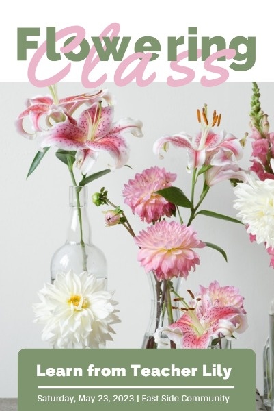 White And Green Flowering Class Pinterest Post