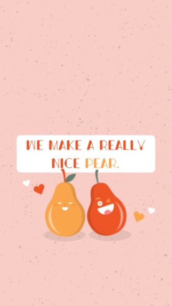Valentine Nice Pear Mobile Wallpaper