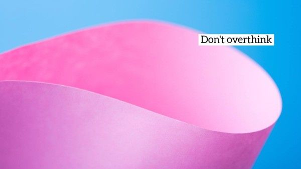 life, lifestyle, simple, Pink Blue Paper Quote  Zoom Background Template
