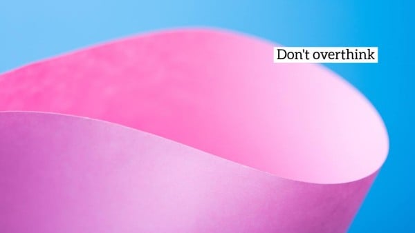 Pink Blue Paper Quote  Zoom Background