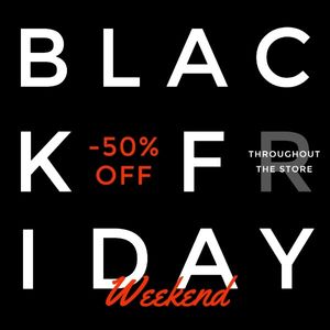 business, discount, holiday, Black Friday Weekend Sale Promotion Instagram Post Template
