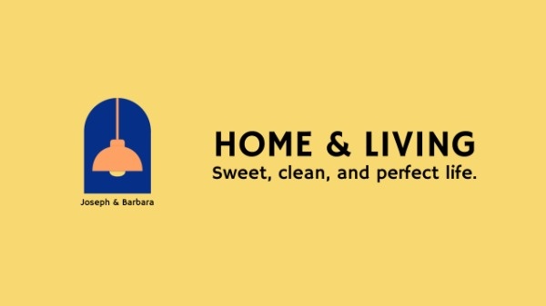 Yellow Home And Living Youtube Channel Art Youtube Channel Art