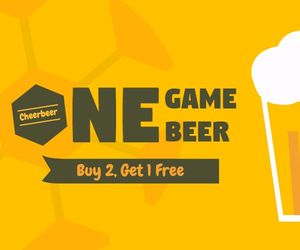 promotion, sales, promote sales, One game beer sale Medium Rectangle Template