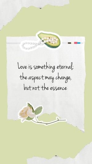 life, valentines day, simple, Green Illustration Valentine's Day Love Quote Instagram Story Template