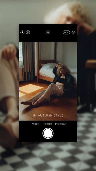 fashion, autumn, autumn style, Black And Brown Stylish Fall Outfit Instagram Story Template