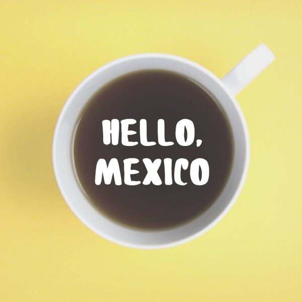 cafe, drink, beverage, Yellow Coffee Branding Post Instagram Post Template