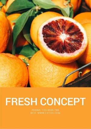 fruit, sale, sales, Fresh Concept Flyer Template